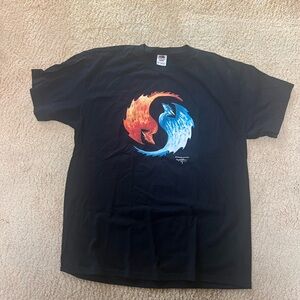 Ray Van Tilburg - Y2K Fire and Ice dragons. Yin and Yang design.